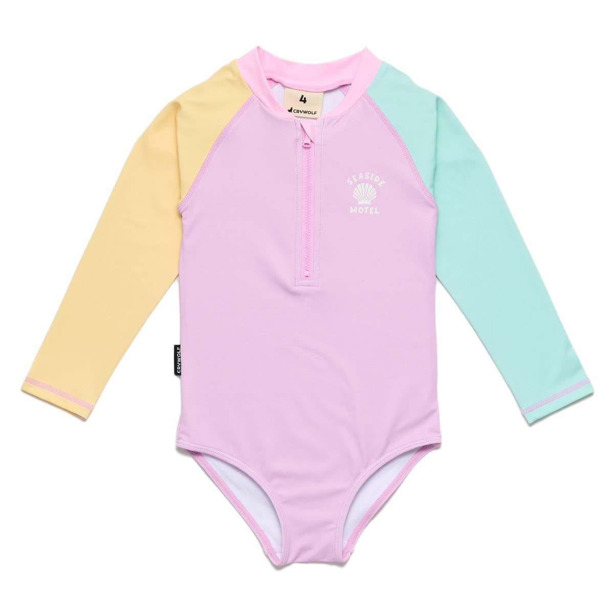 Crywolf Long Sleeve Swimsuit LONG SLEEVE SWIMSUIT Poolside Colourblock