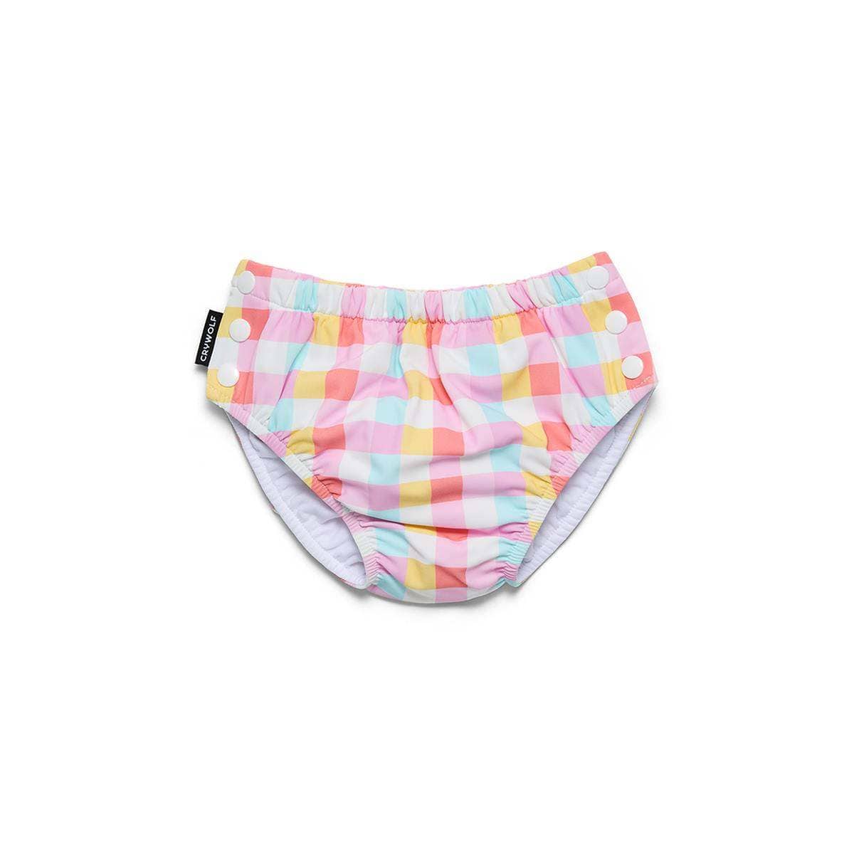Crywolf Swim Nappy REUSABLE SWIM NAPPY Gingham Pop