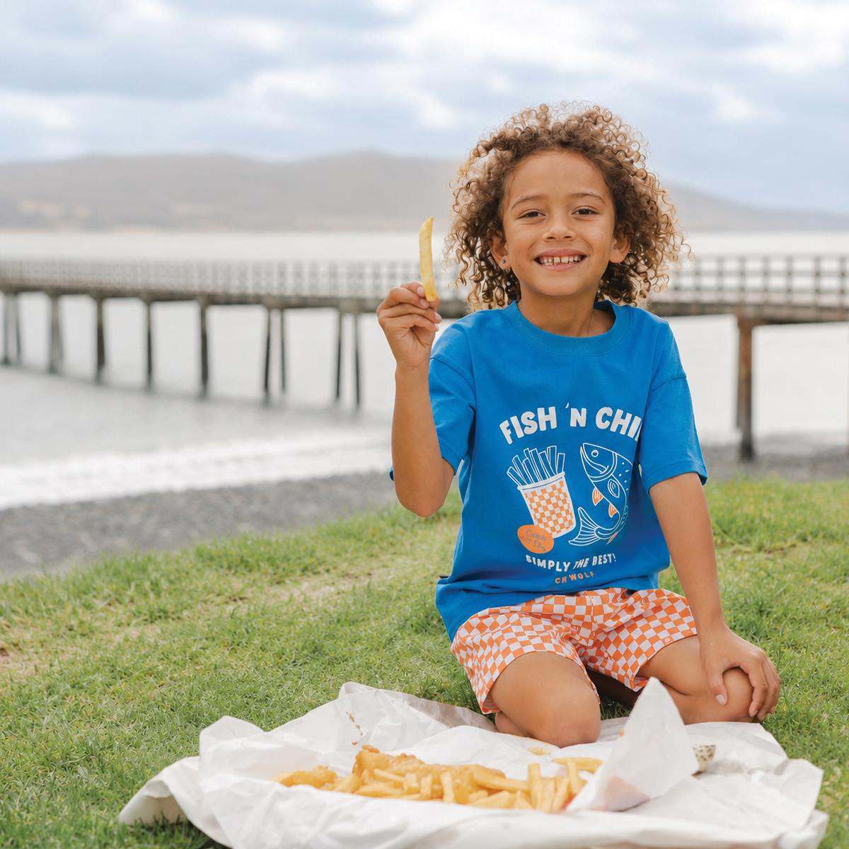 Crywolf T-Shirt SUN SMART T-SHIRT Fish 'n Chips