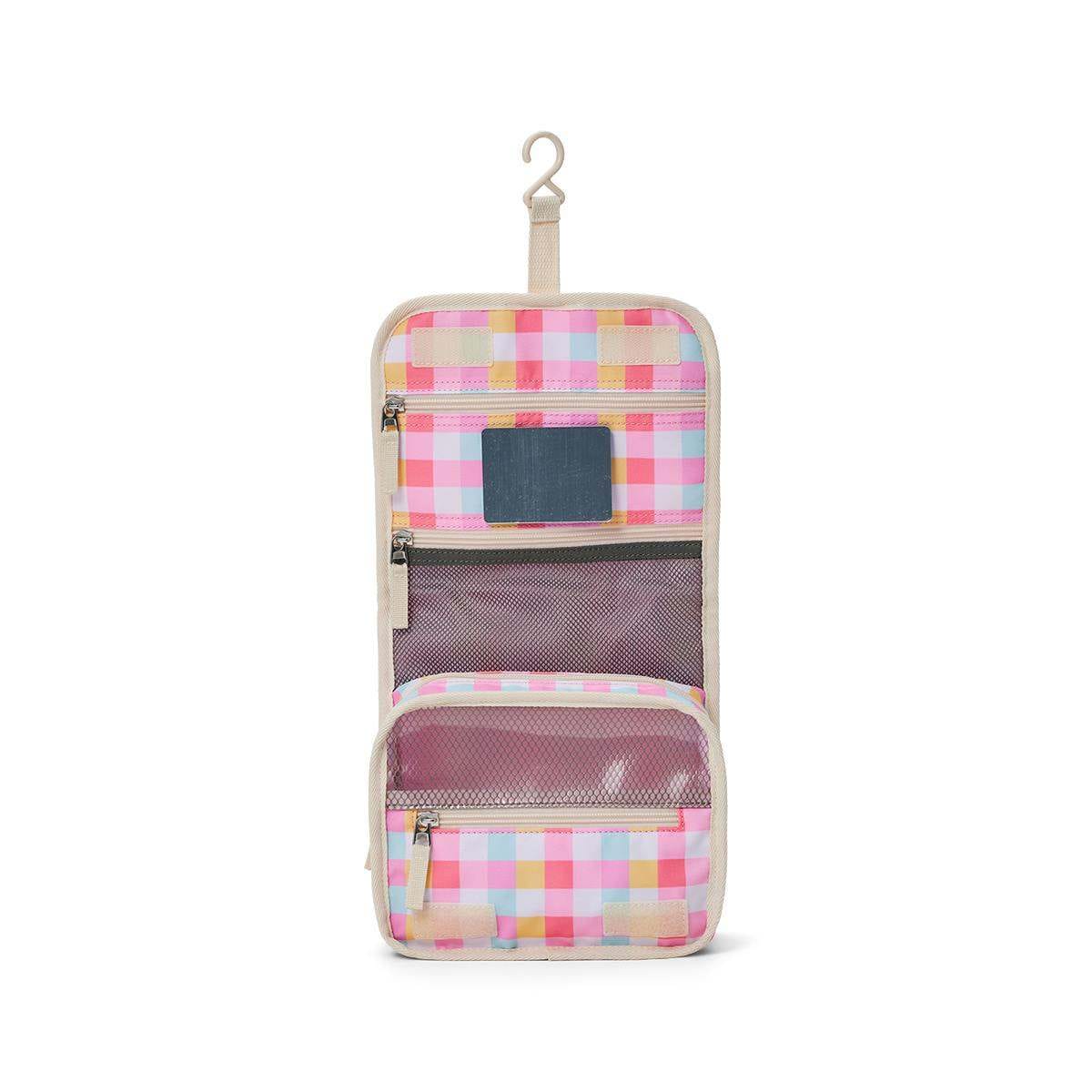 Crywolf Toiletry Bag HANGING TOILETRY BAG Pop Gingham
