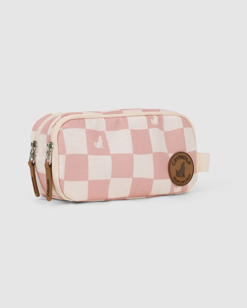 Crywolf Toys Fable Pencil Case - Pink Check