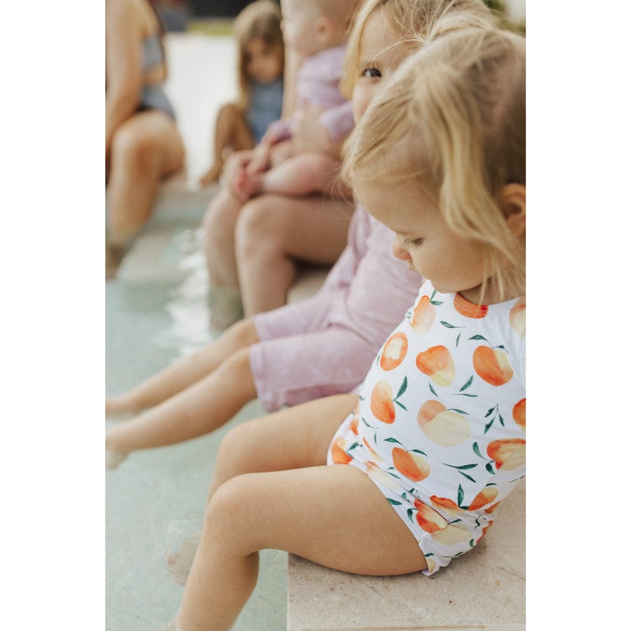 Current Tyed Girls Swimwear The Ella Ruffle Shoulder One Piece
