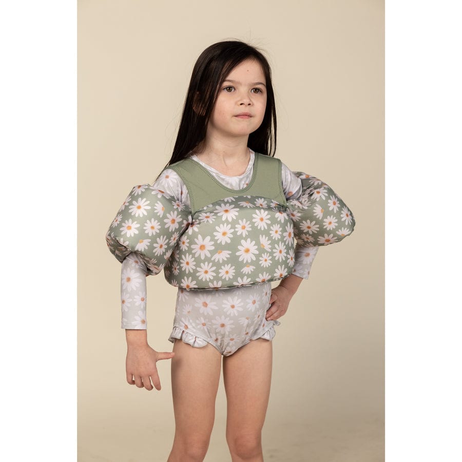 Current Tyed Girls Swimwear The Emma Ruffle Rashguard Suit