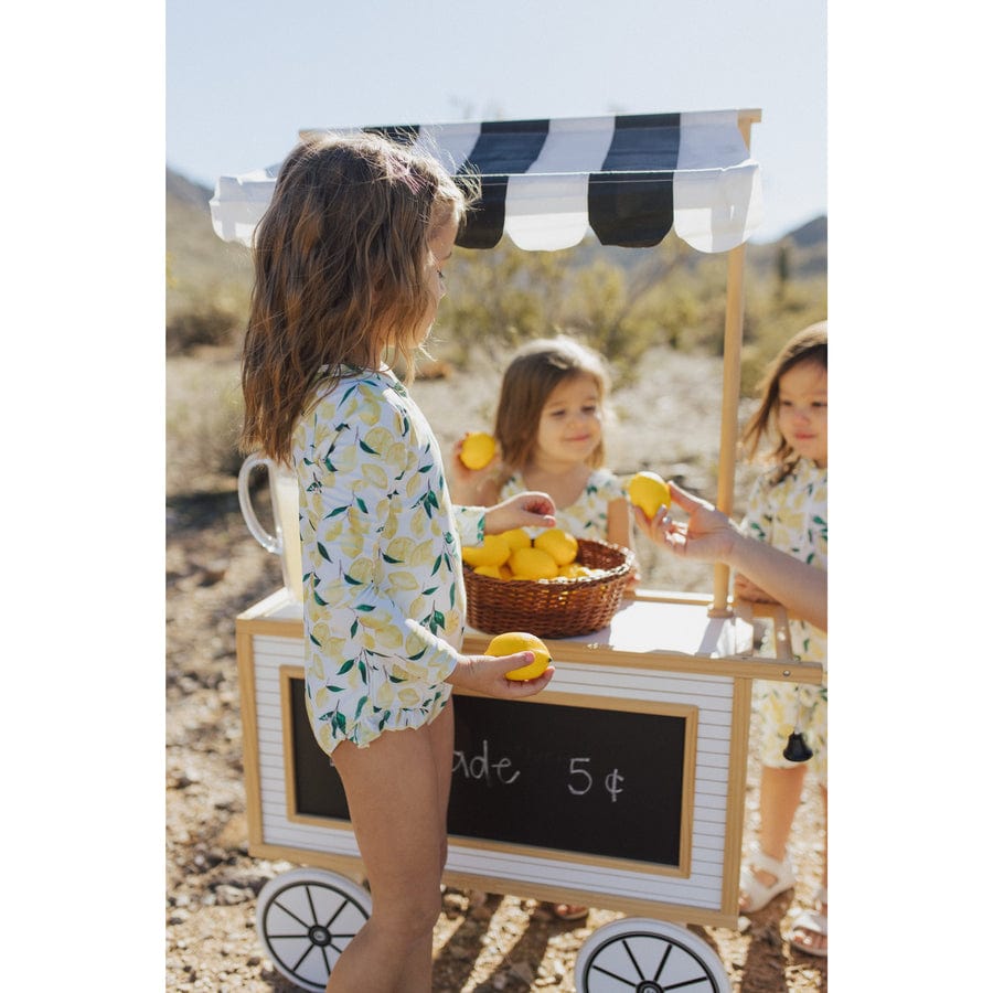 Current Tyed Girls Swimwear The Sophie Ruffle Rashguard Suit
