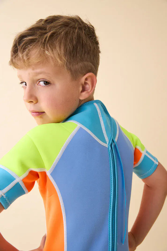 Tropical Tide Back Zip 2mm Springsuit Wetsuit - Parnell Baby Boutique