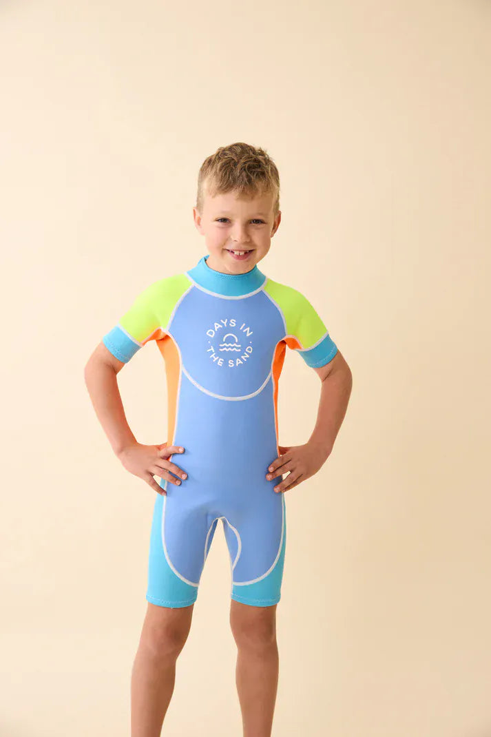 Tropical Tide Back Zip 2mm Springsuit Wetsuit - Parnell Baby Boutique