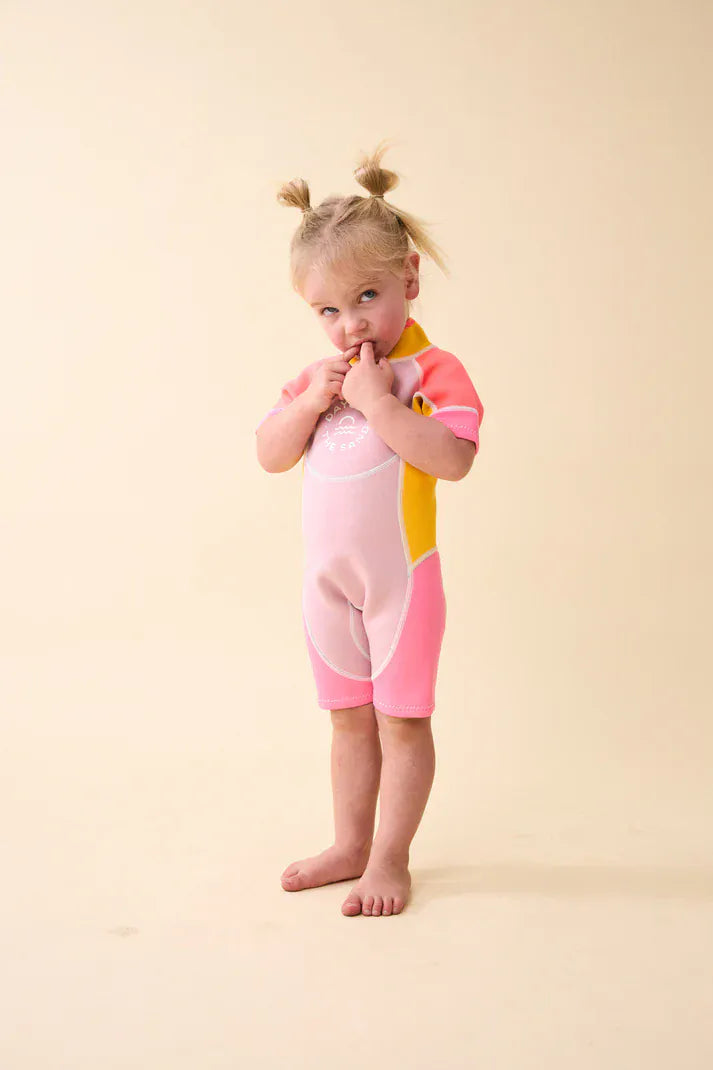 Days In The Sand Girls Swimwear Pink Lagoon - 2mm Springsuit Wetsuit