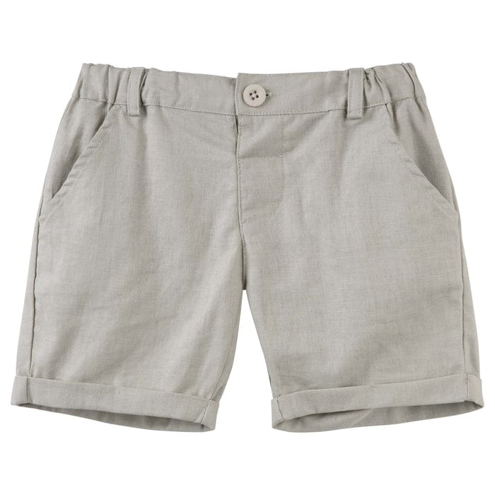 Designer Kidz Boys Bottoms Finley Linen Shorts - Pistachio