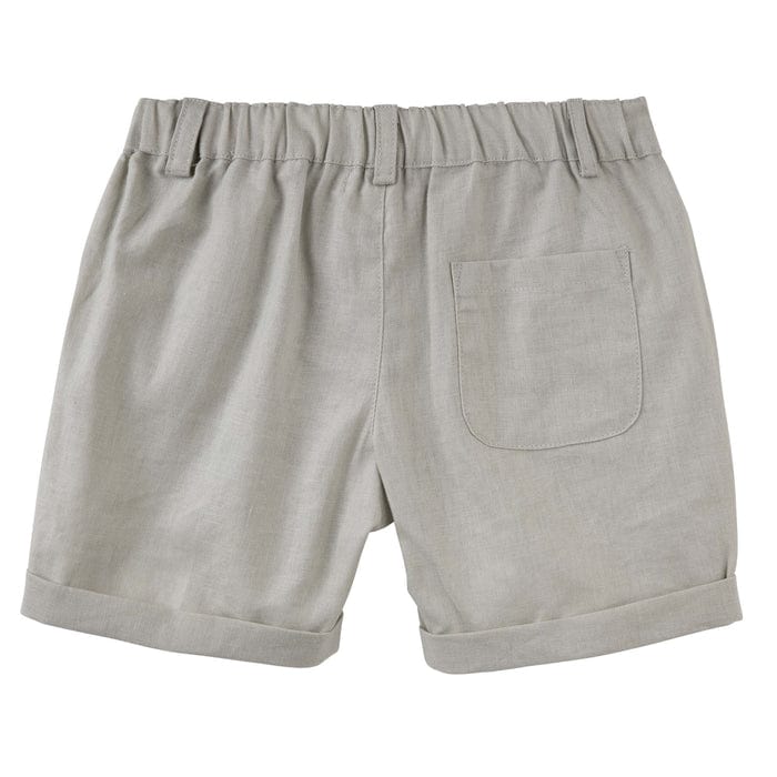 Designer Kidz Boys Bottoms Finley Linen Shorts - Pistachio