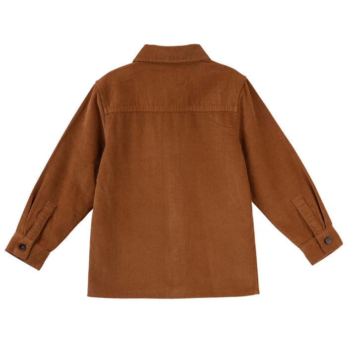 Designer Kidz Boys Jacket Jack L/S Cord Overshirt - Rust