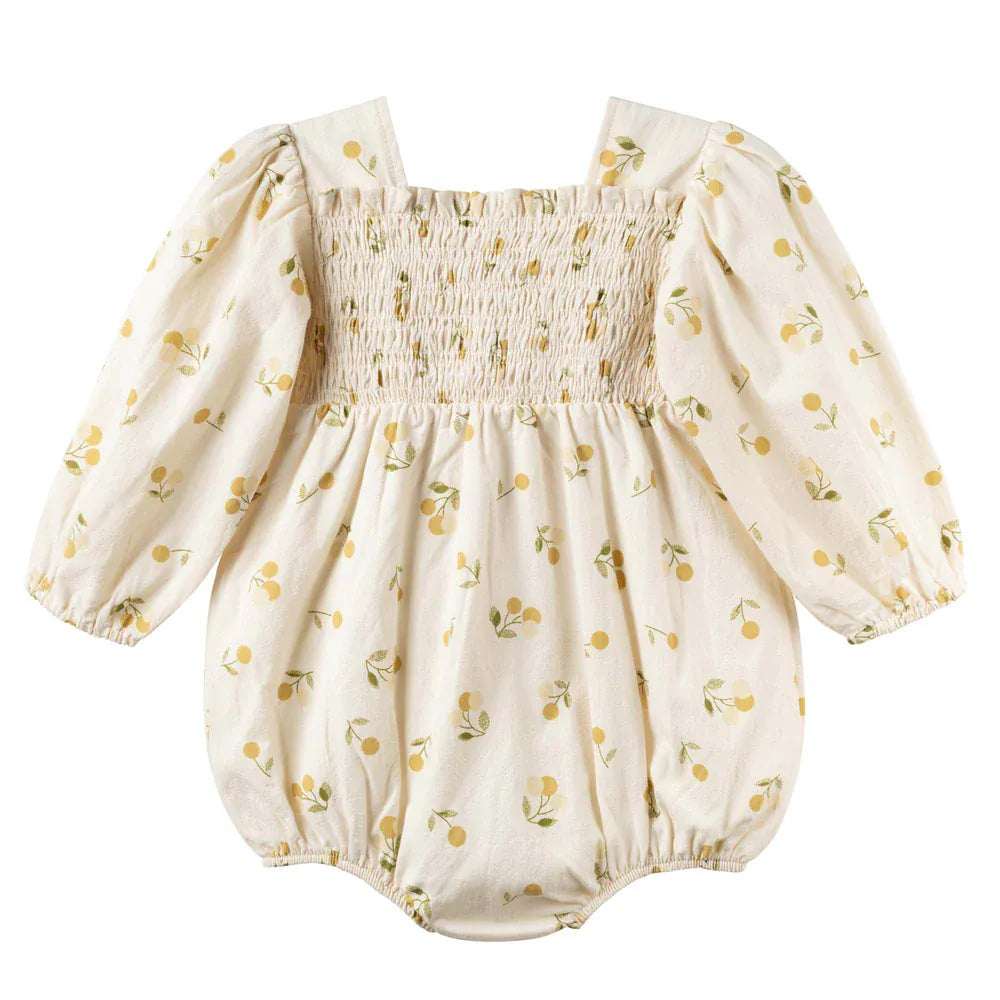 Designer Kidz Girls All In One Golden Cherry Romper