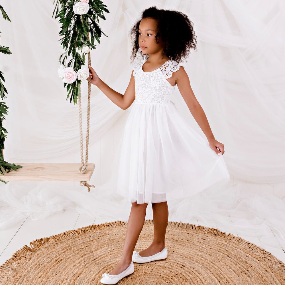Designer Kidz Girls Dress Angie Lace Dress