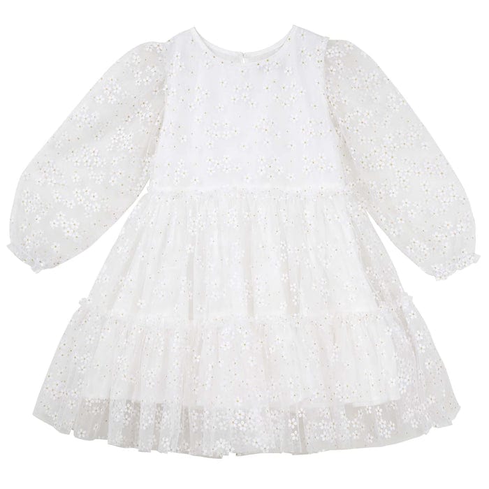 Designer Kidz Girls Dress Audrey Daisy L/S Dress