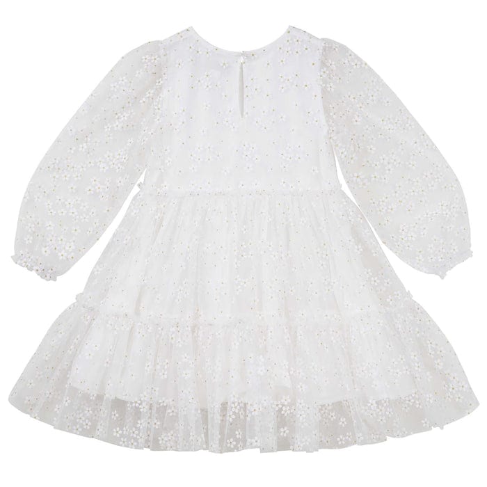 Designer Kidz Girls Dress Audrey Daisy L/S Dress