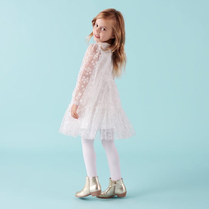 Designer Kidz Girls Dress Audrey Daisy L/S Dress