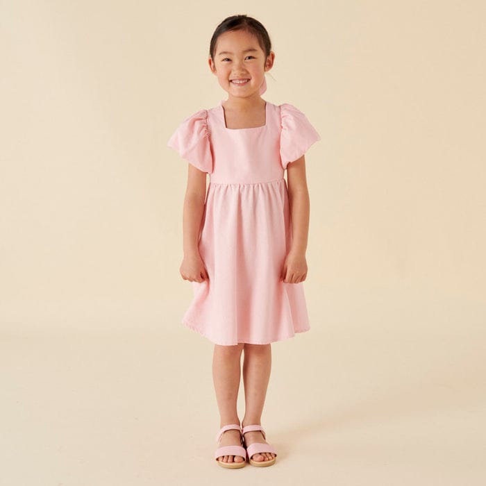 Designer Kidz Girls Dress Grace Tie Back Dress - Pink