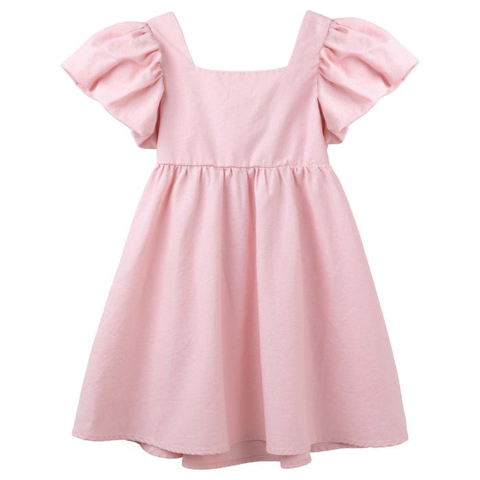 Designer Kidz Girls Dress Grace Tie Back Dress - Pink