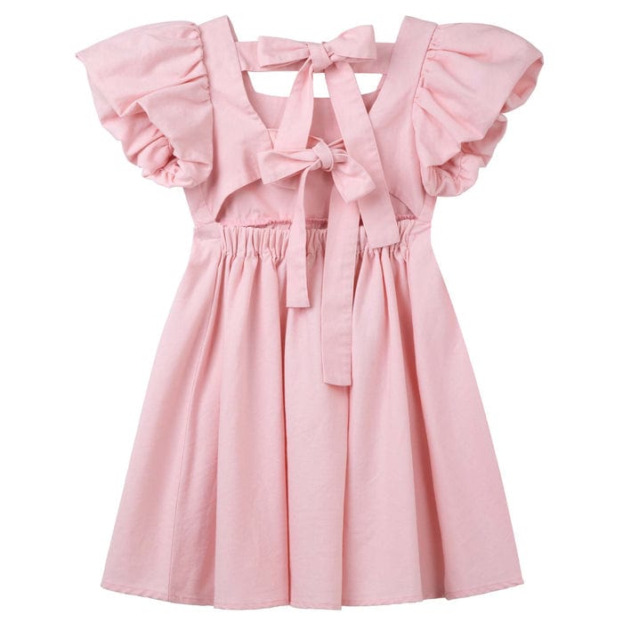 Designer Kidz Girls Dress Grace Tie Back Dress - Pink