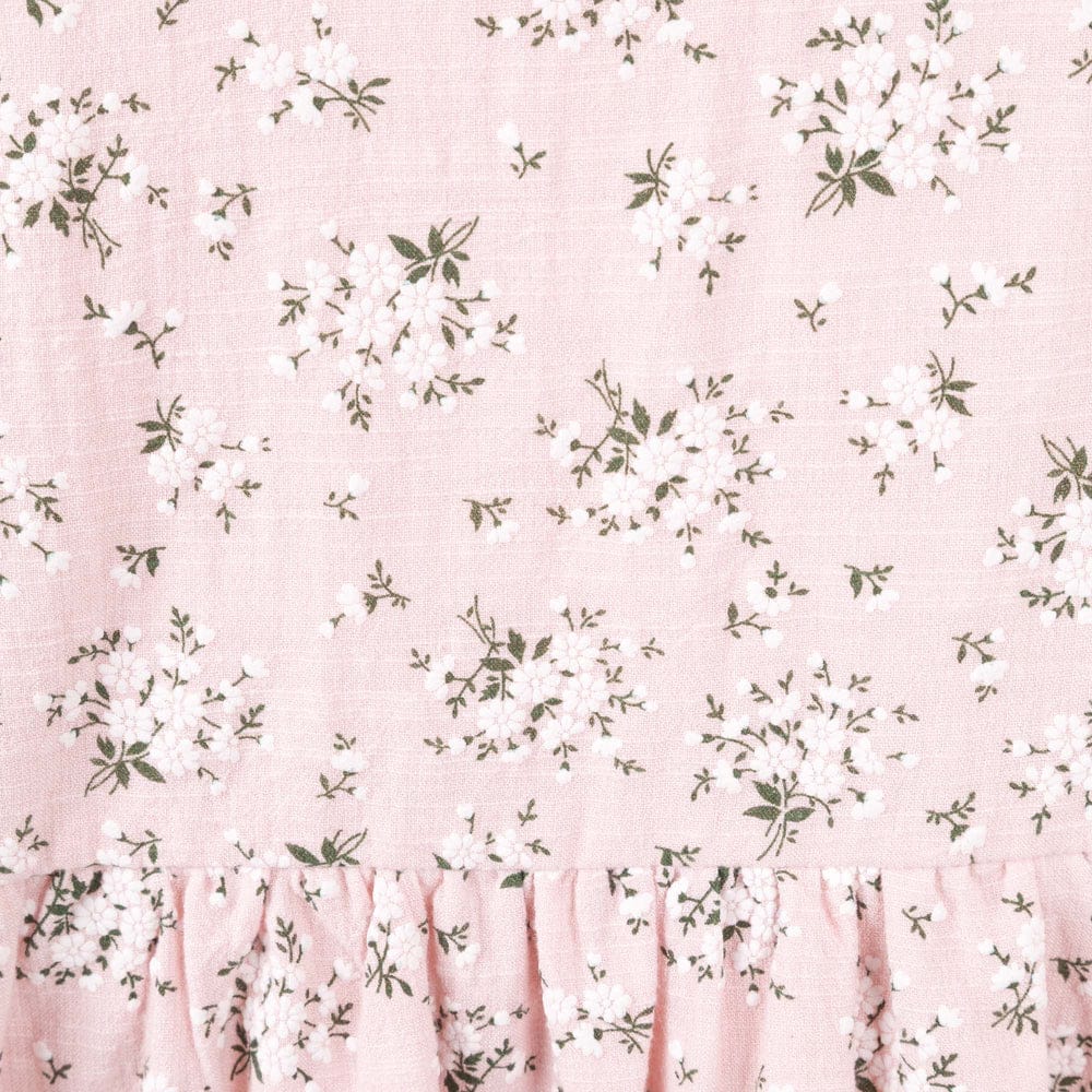 Girls floral dress by Designer Kidz featuring a stylish Hazel pattern, perfect for casual or special occasions.