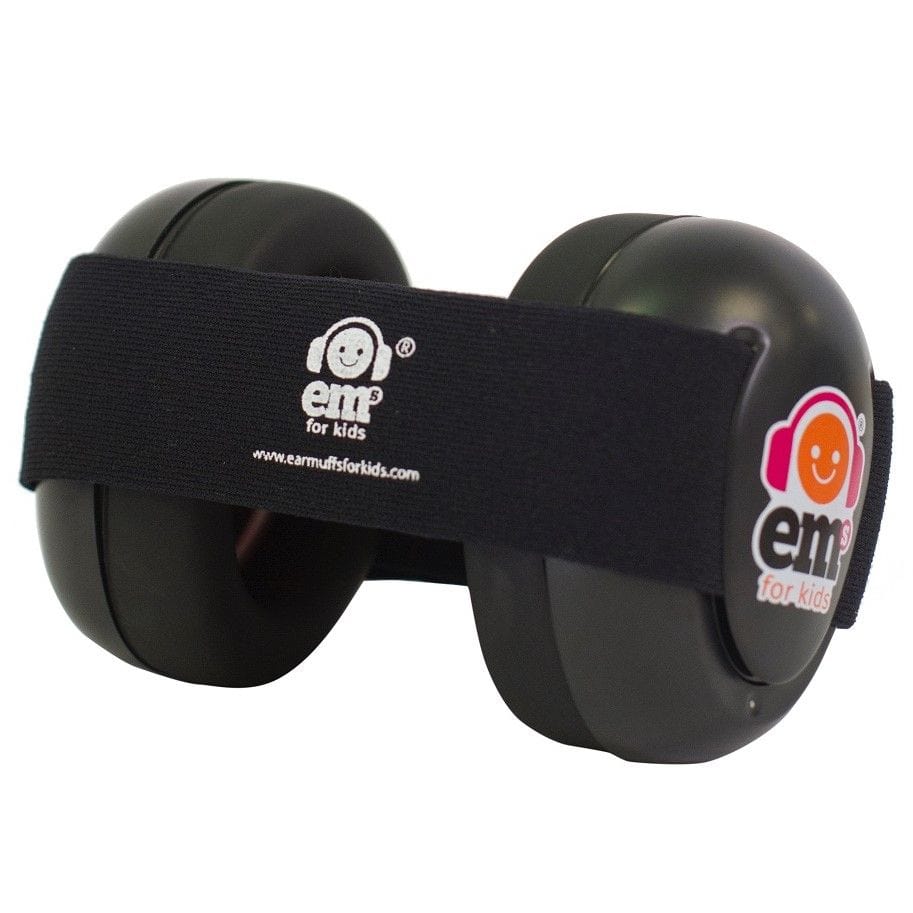 EMS For Kids Baby Accessory Baby Earmuffs - Black/Black