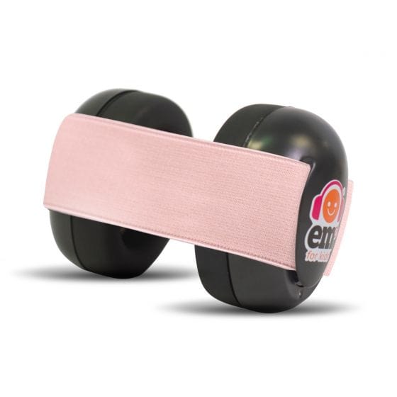 EMS For Kids Baby Accessory Baby Earmuffs - Black/Coral