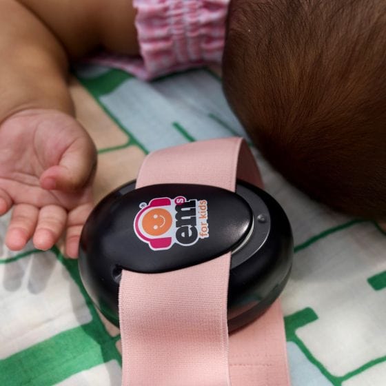 EMS For Kids Baby Accessory Baby Earmuffs - Black/Coral