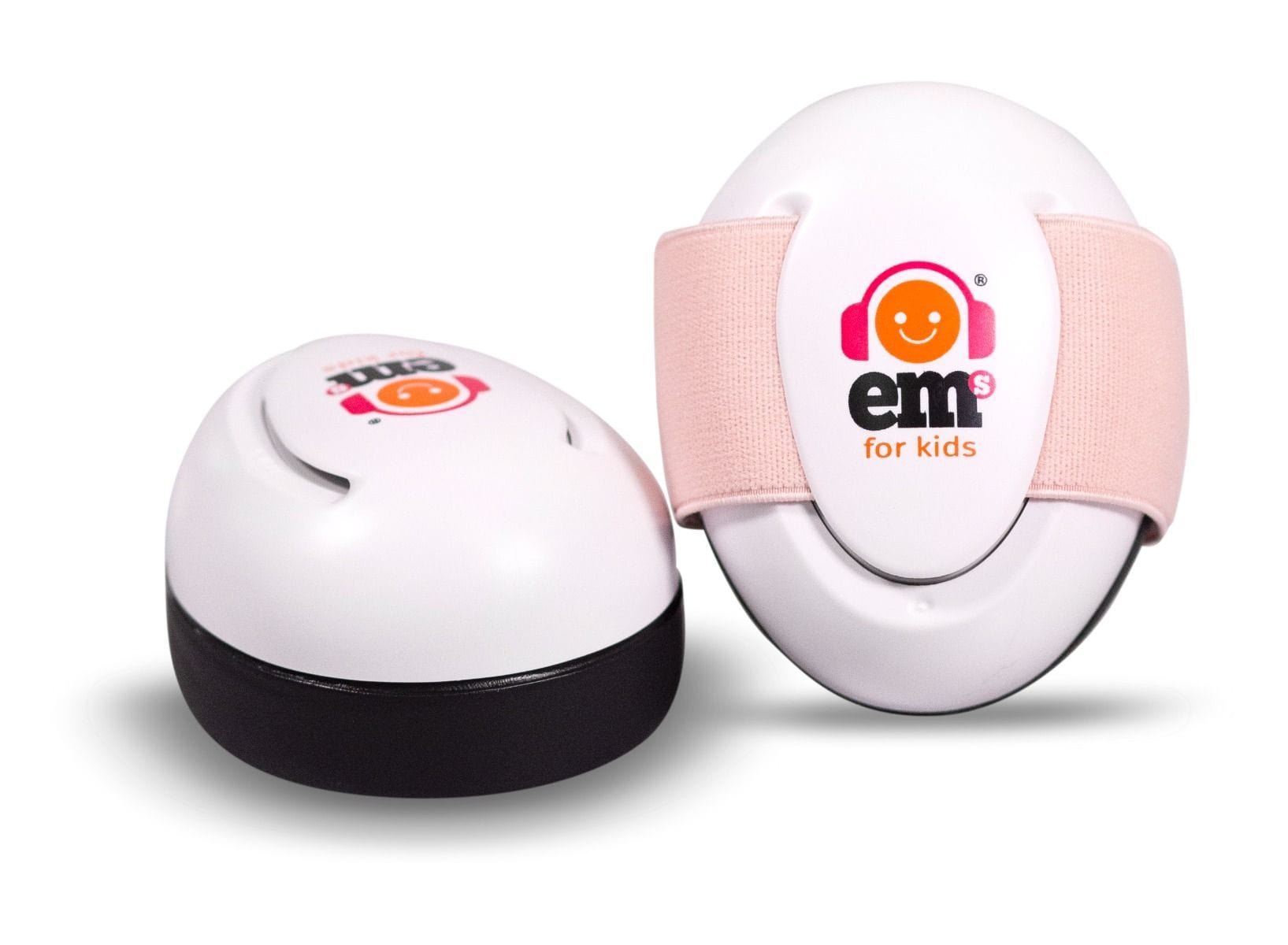 EMS For Kids Baby Accessory Baby Earmuffs - White/Coral
