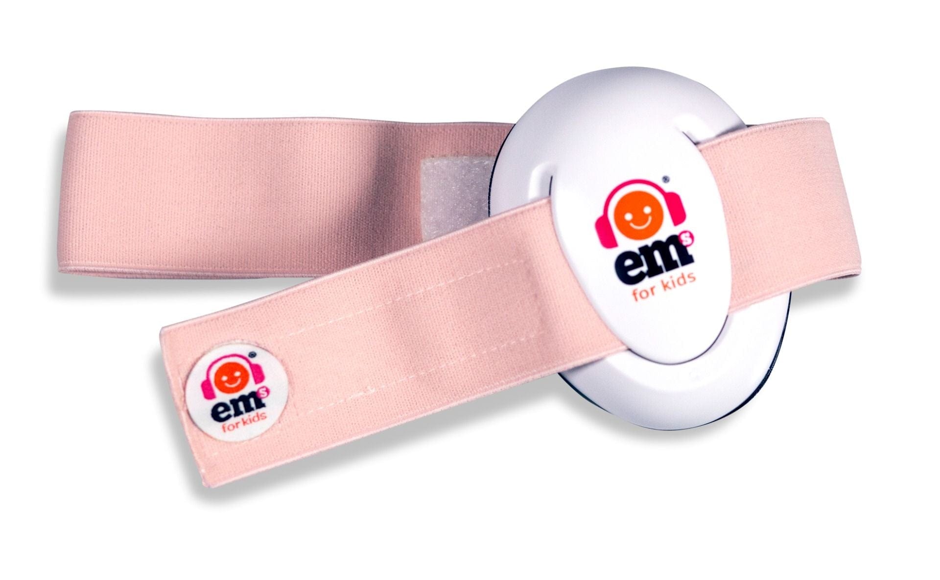 EMS For Kids Baby Accessory Baby Earmuffs - White/Coral