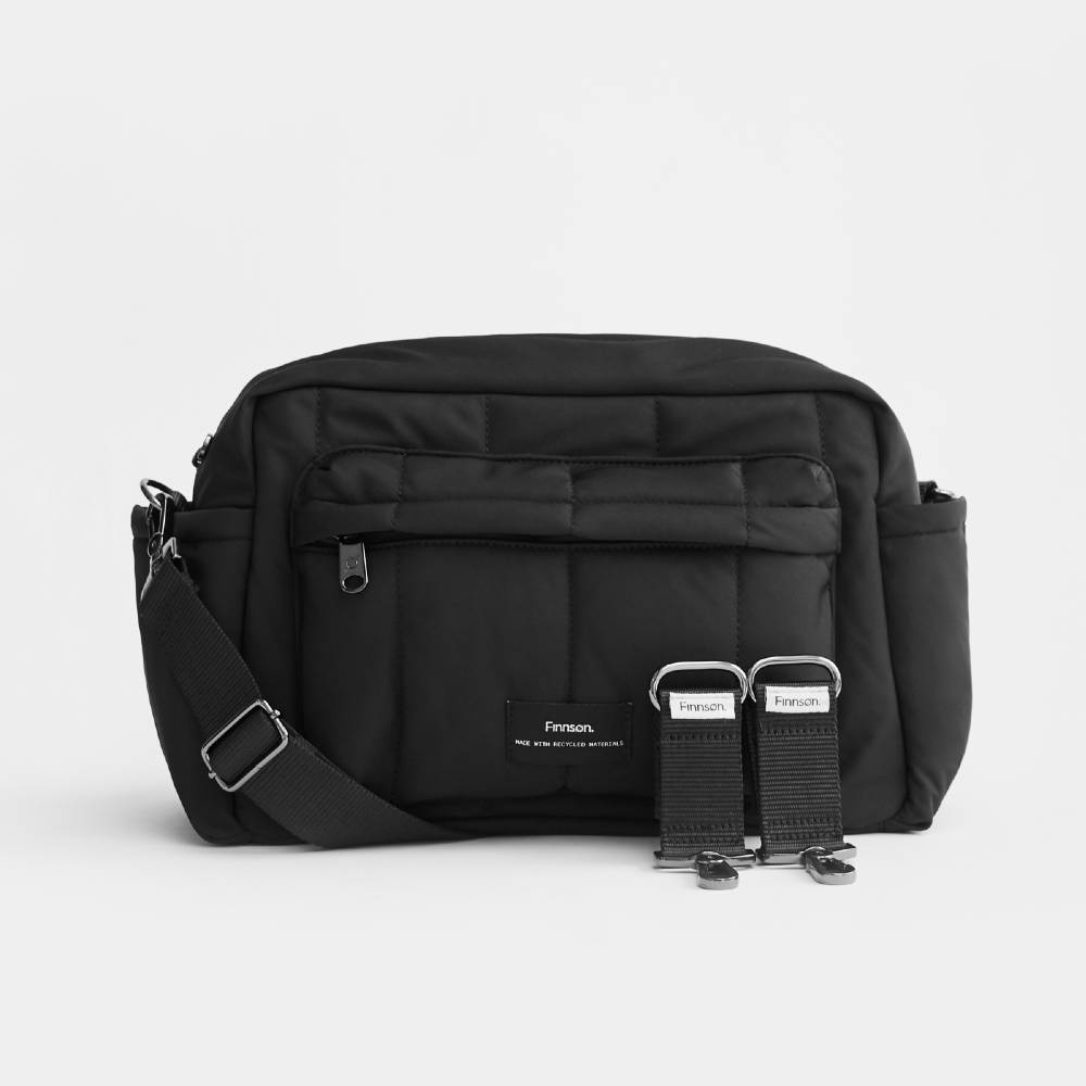 Finnson Baby Care FREYA Eco Oversized Stroller Organiser - Black