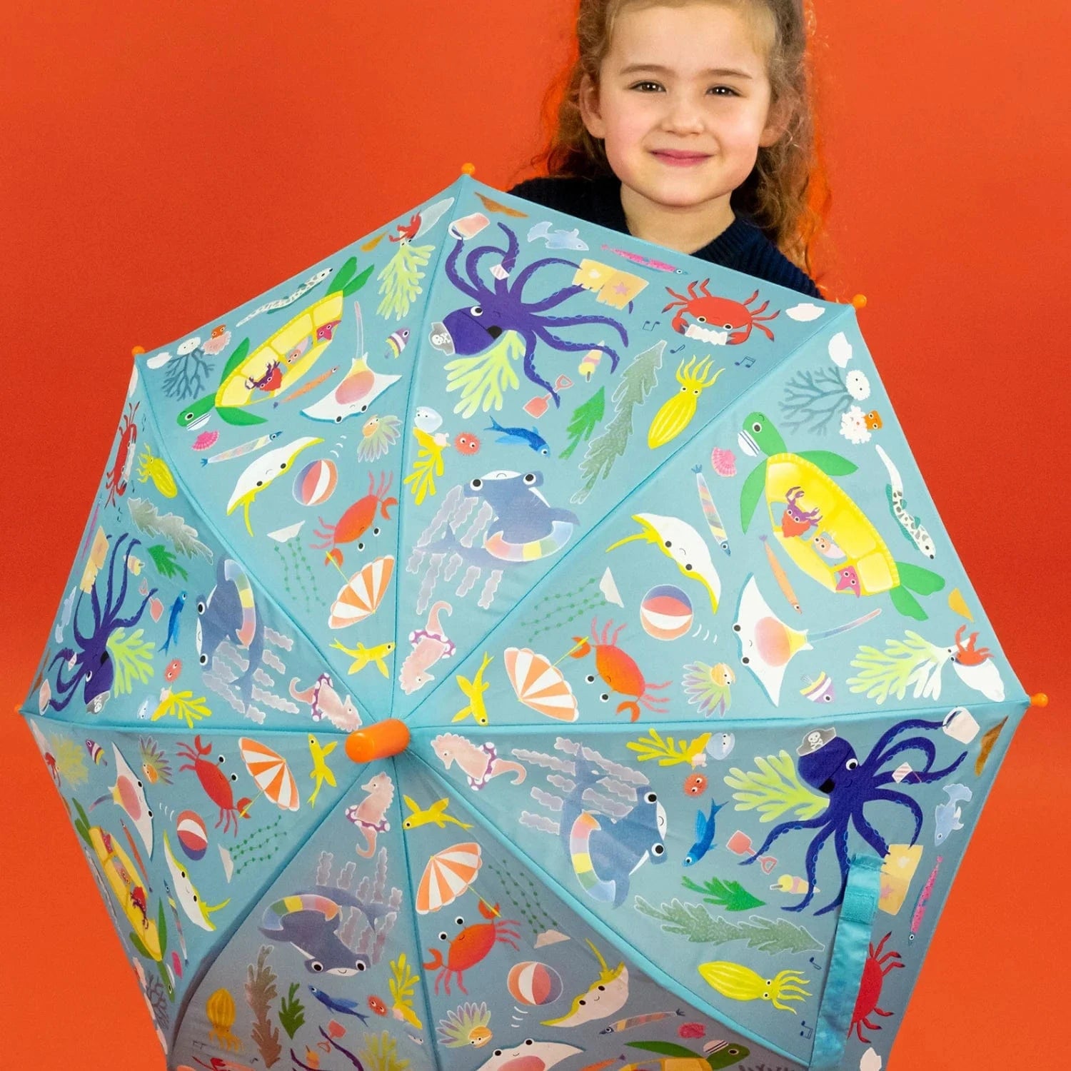 Floss & Rock Boys Accessory Ocean - Colour Changing Umbrella