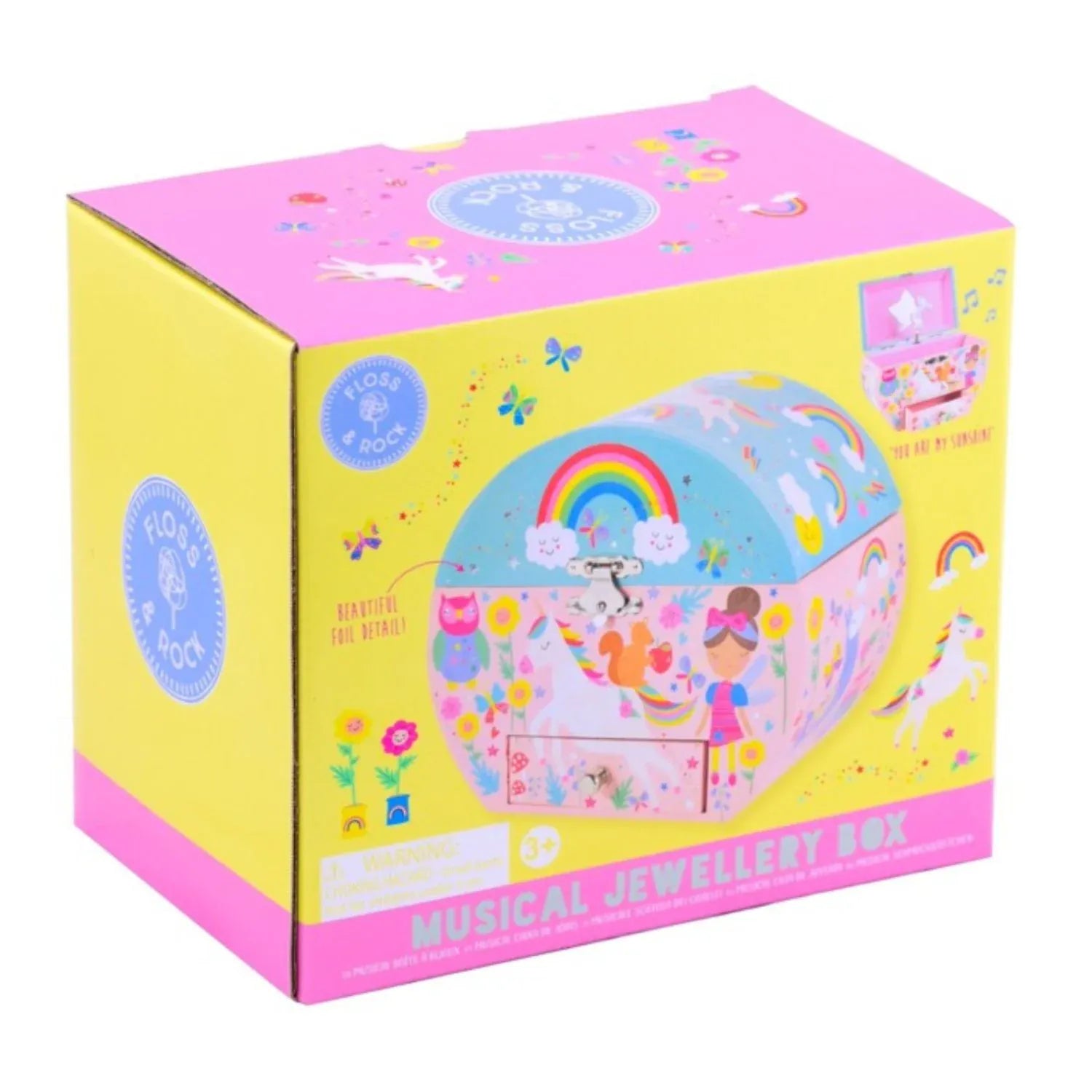 Floss & Rock Girls Accessory Musical Jewellery Box - Rainbow Fairy