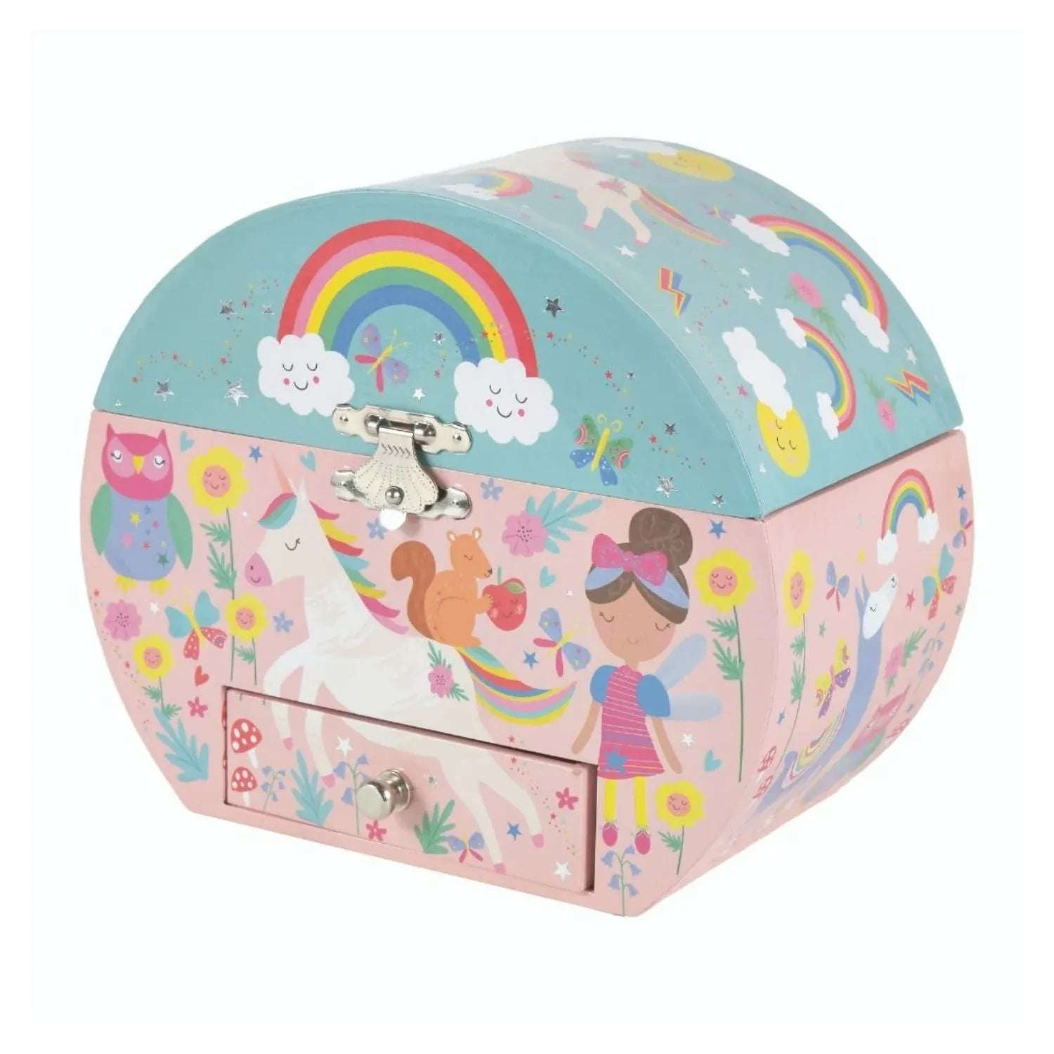 Floss & Rock Girls Accessory Musical Jewellery Box - Rainbow Fairy