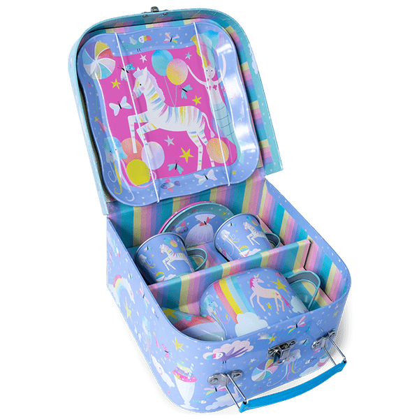 Floss & Rock Toys Fantasy 7 Piece Tin Tea Set