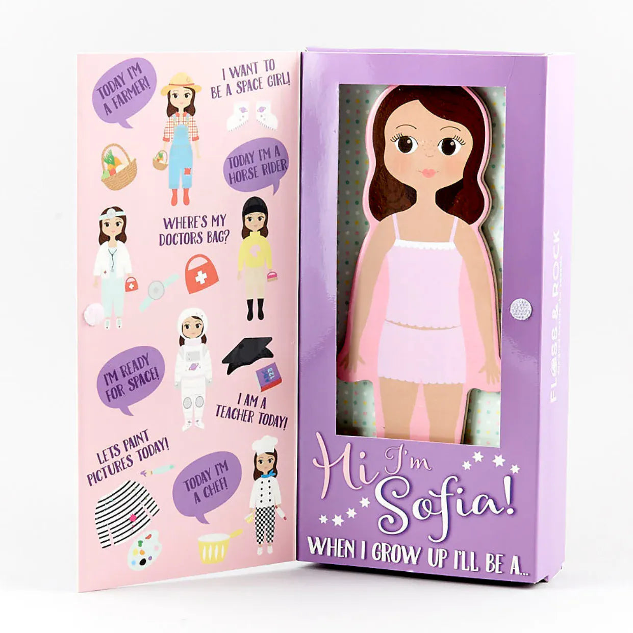 Floss & Rock Toys Magnetic Dress Up Doll - Sophia