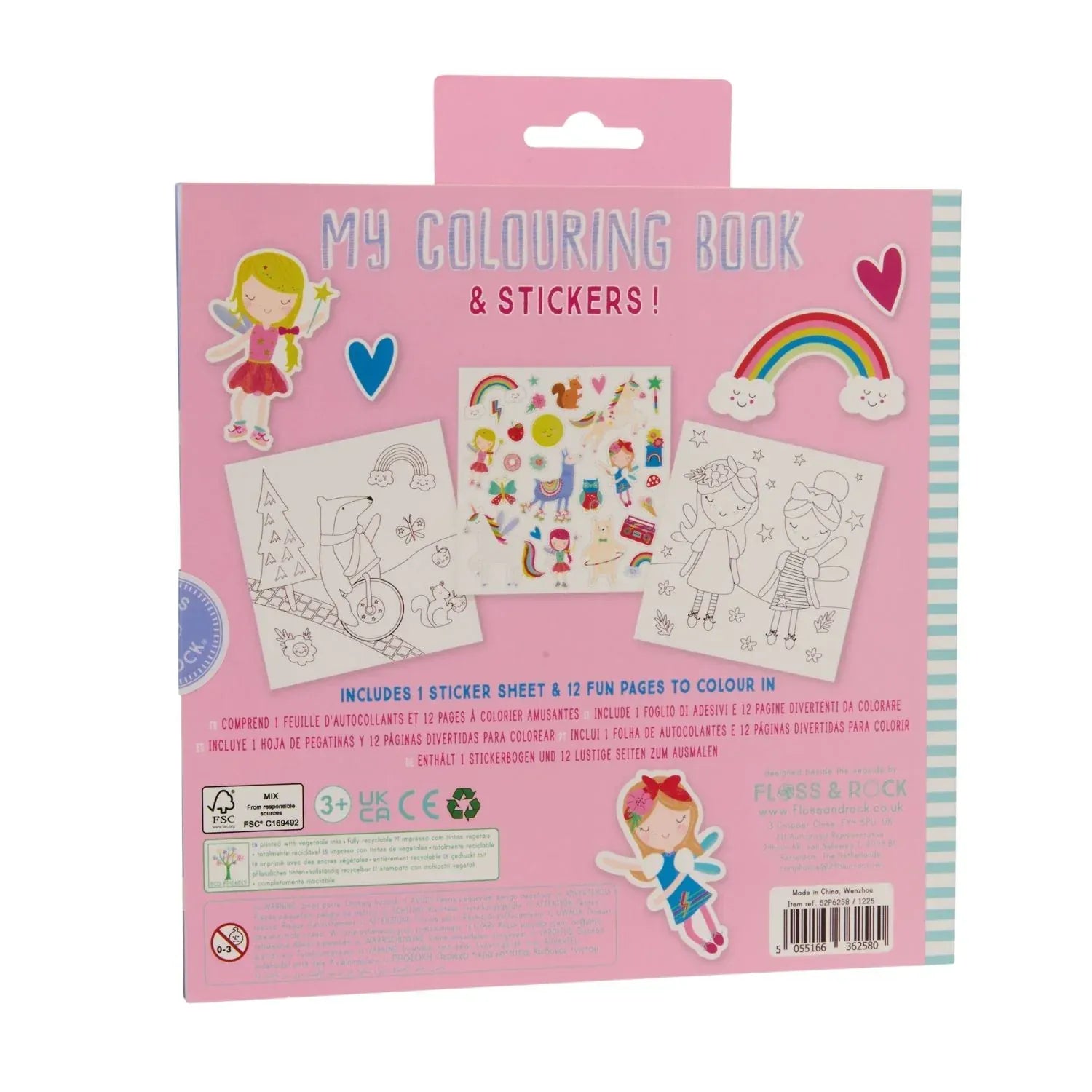 Floss & Rock Toys My Colouring Book - Scribble Sniff - Rainbow Fairy