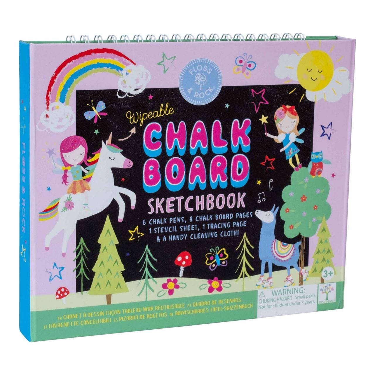 Floss & Rock Toys Rainbow Fairy - Chalkboard Sketchbook