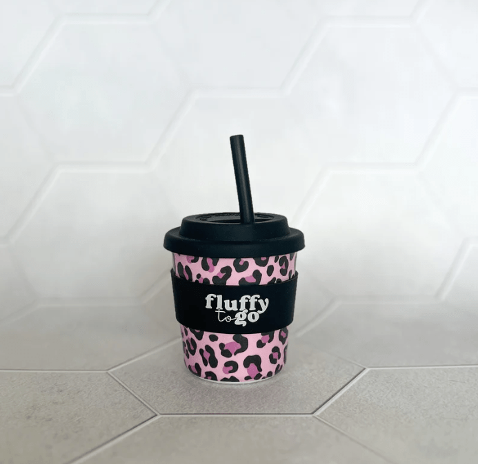 Fluffy To Go For Mum Leopard Hot Choccy Cup 240ml