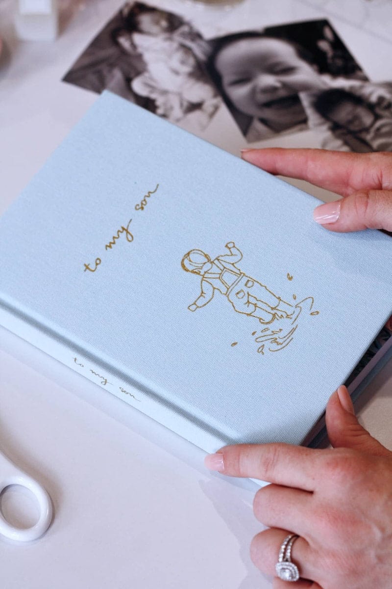 Forget Me Not Childrens Books To My Son - Baby Journal & Record Book (Illustrated Cover)