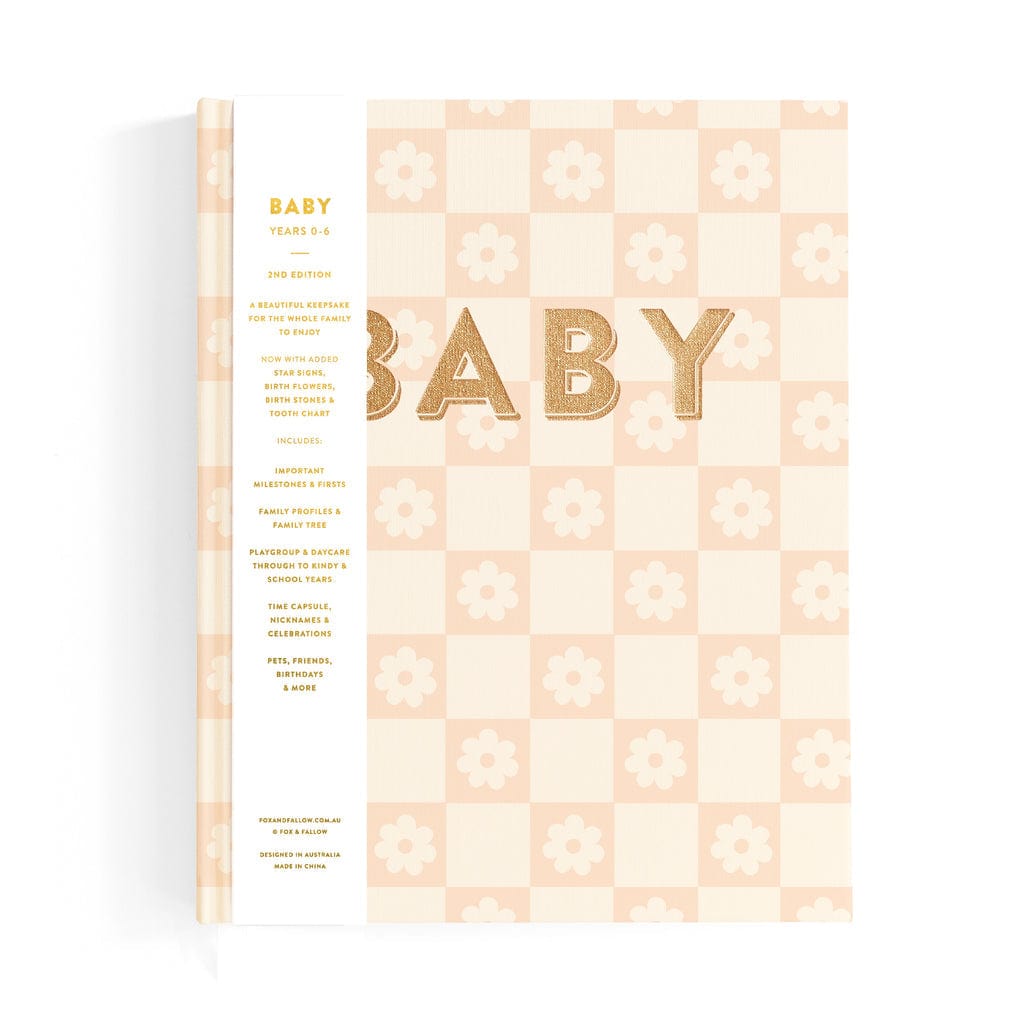Fox & Fallow Childrens Books Baby Book - Daisy Grid