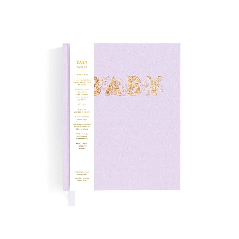 Fox & Fallow Childrens Books Mini Baby Book - Lilac