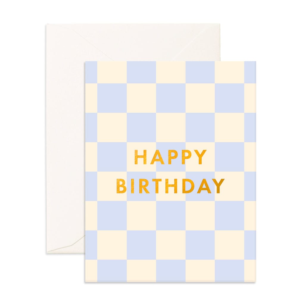 Fox & Fallow Childrens Gifts Birthday Powder Check Greeting Card