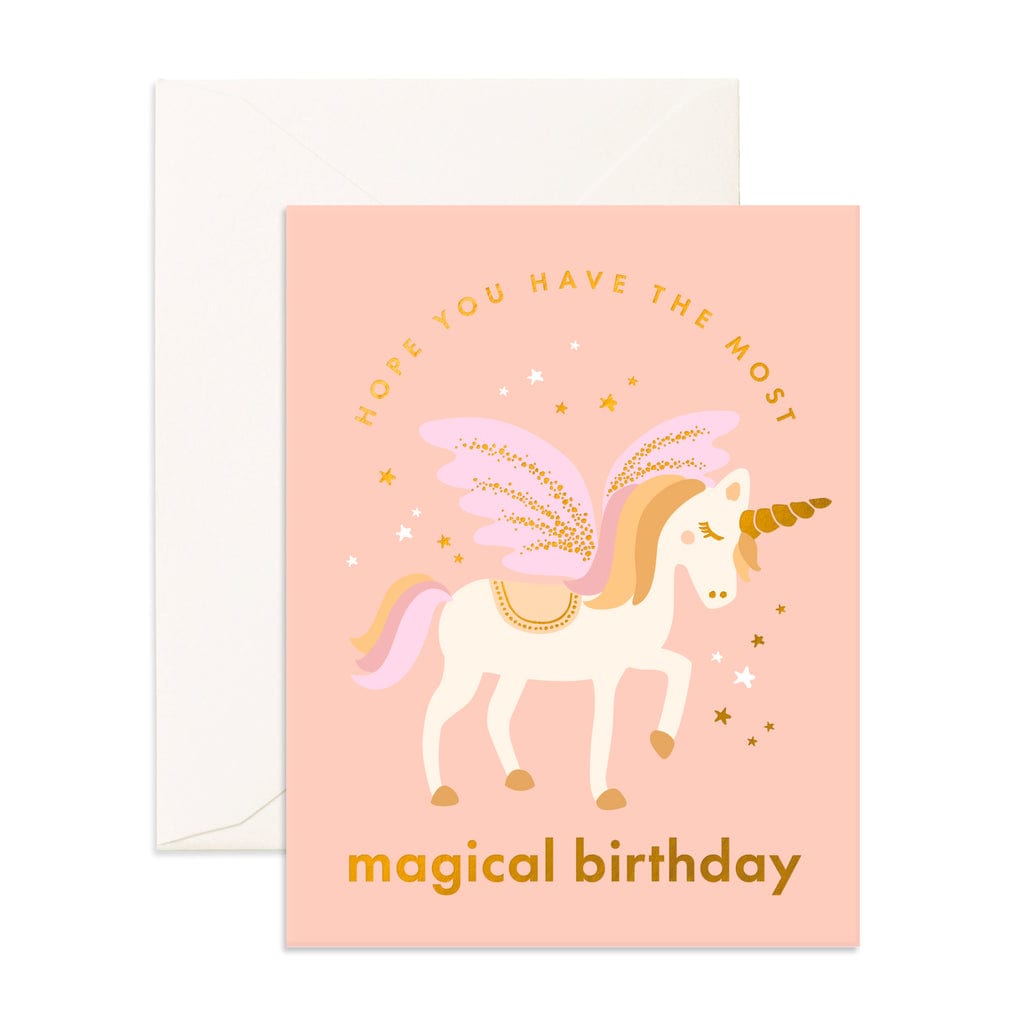 Fox & Fallow Childrens Gifts Magical Birthday Unicorn Greeting Card