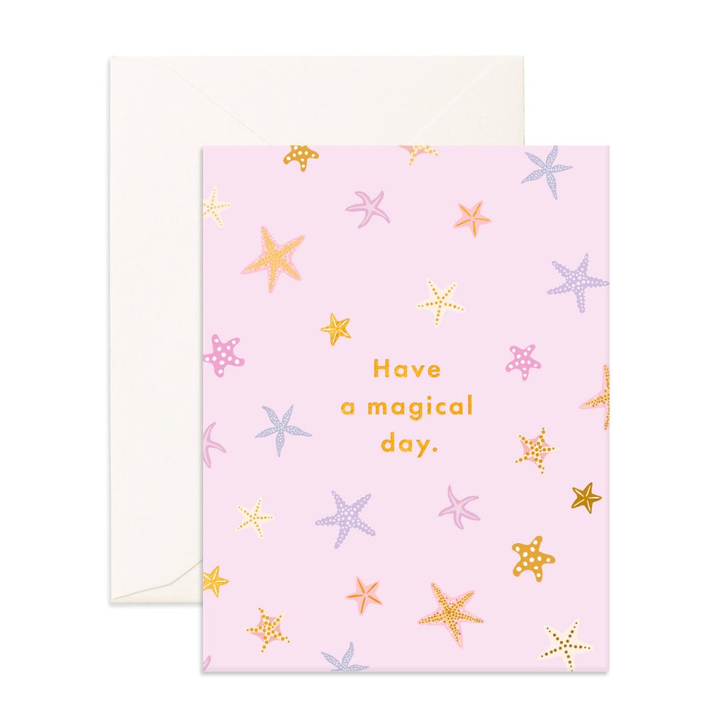 Fox & Fallow Childrens Gifts Magical Day Starfish Greeting Card
