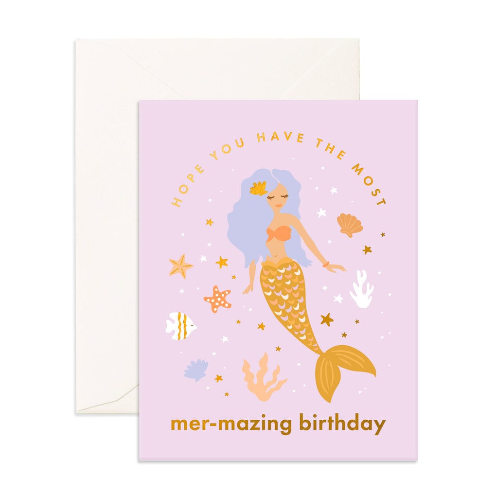Fox & Fallow Childrens Gifts Mer-Mazing Birthday Greeting Card