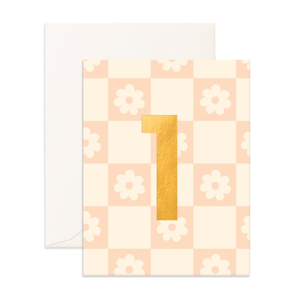 Fox & Fallow Childrens Gifts No. 1 Daisies Greeting Card