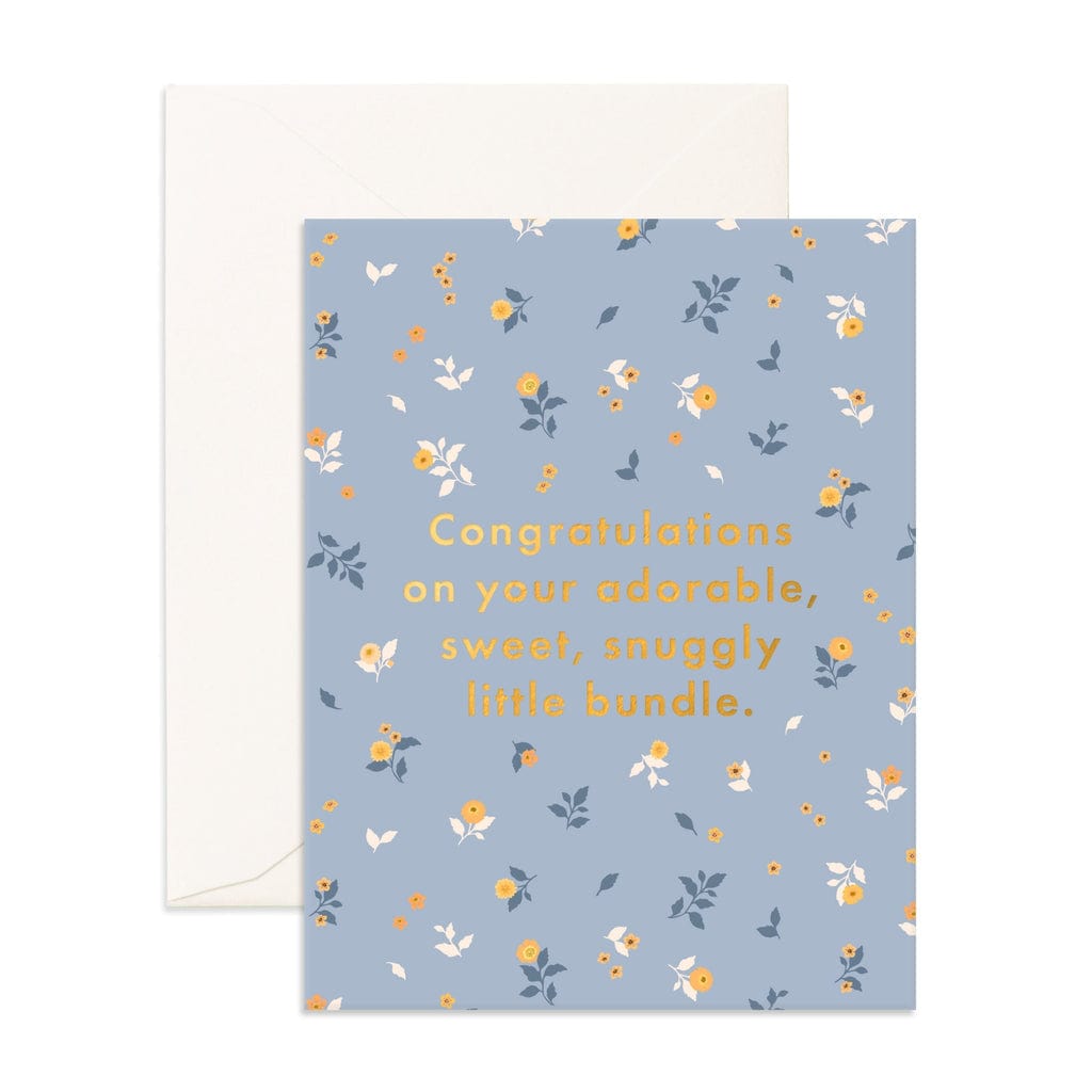 Fox & Fallow Childrens Gifts Snuggly Bundle Broderie Greeting Card