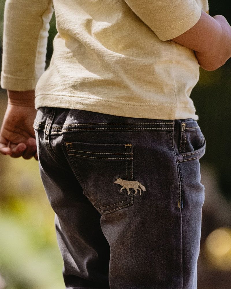 Fox & Finch Boys Pants Tiger Pull On Denim Jeans
