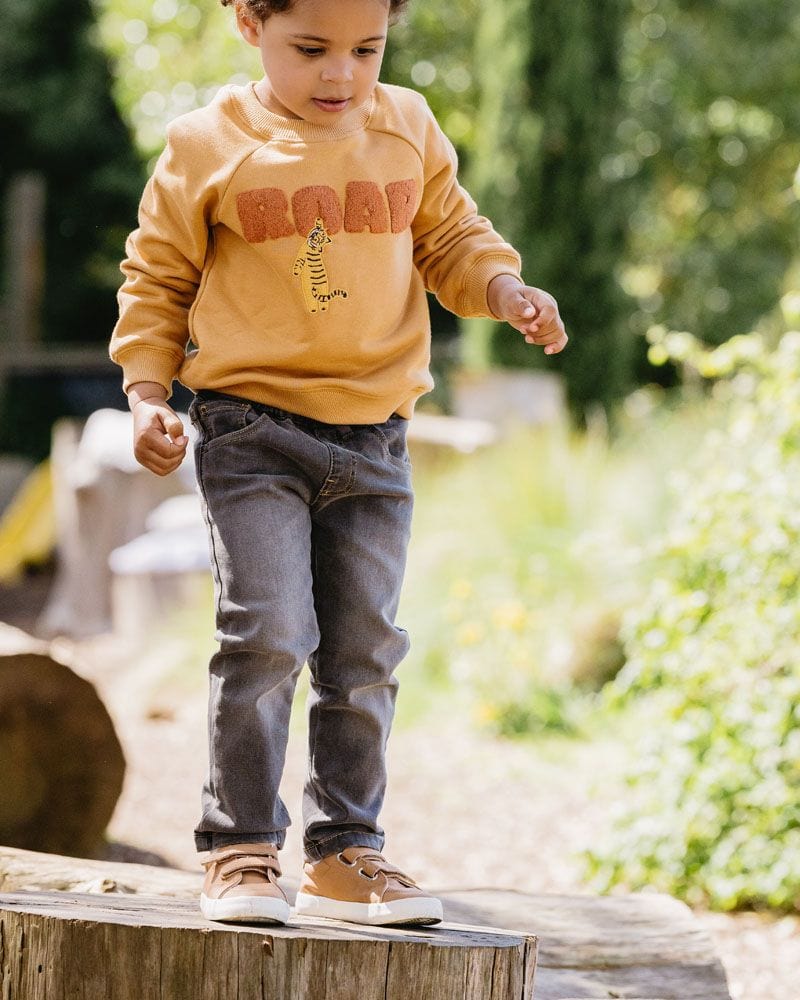 Fox & Finch Boys Pants Tiger Pull On Denim Jeans