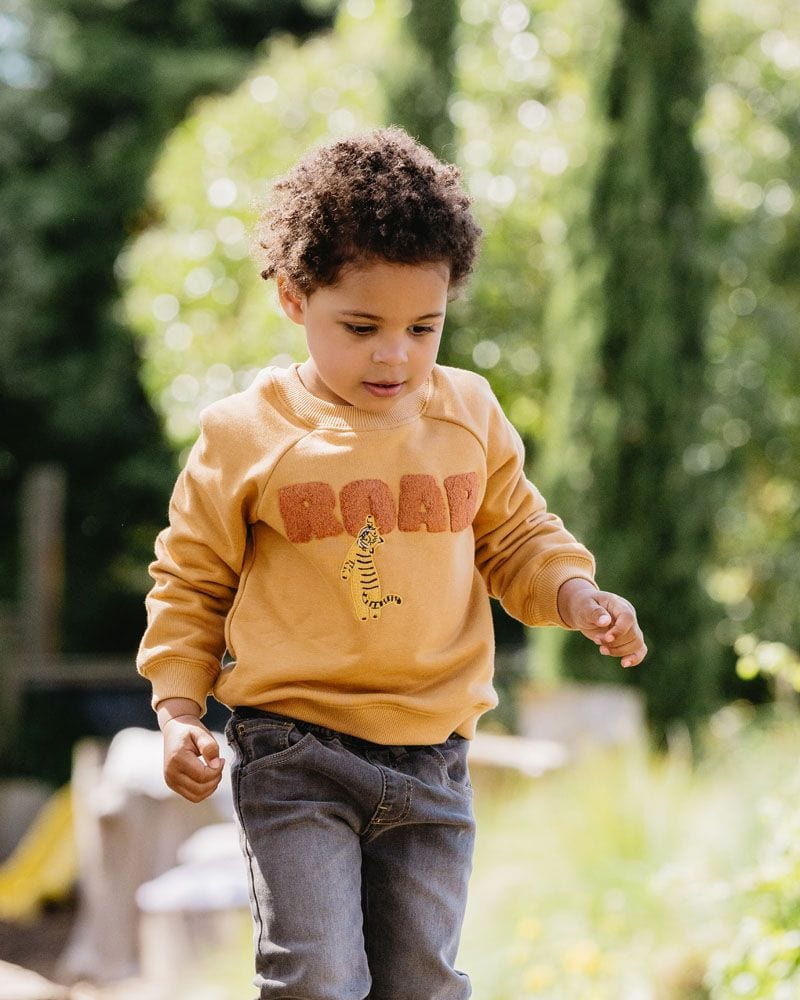 Fox & Finch Boys Pants Tiger Pull On Denim Jeans