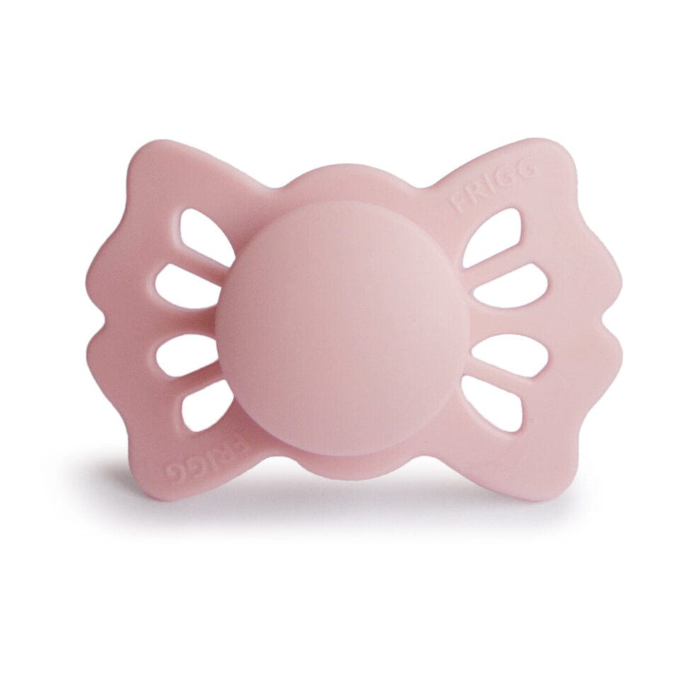 Frigg Baby Accessory Baby Pink Frigg Symmetrical Lucky Silicone Pacifier - Size 1